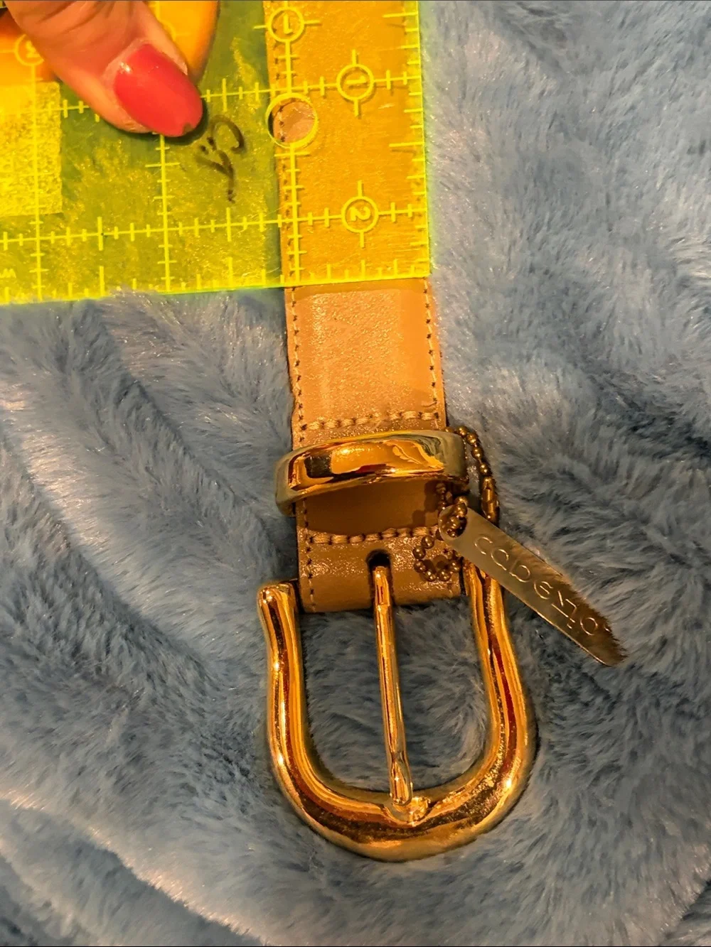 Leather belt by Capezio XL tan taupe New w/ tag 1” Argentina